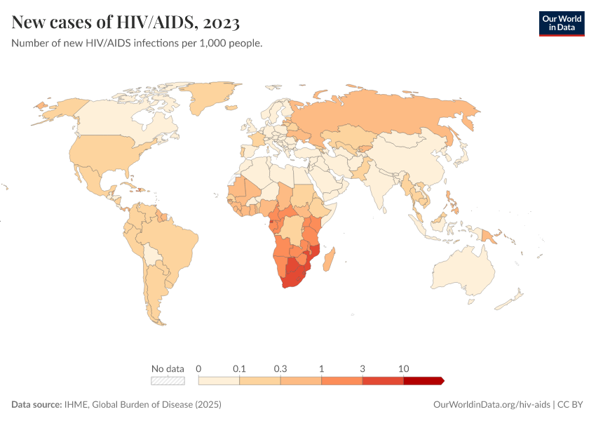 A thumbnail of the "New cases of HIV/AIDS" chart