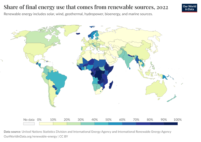 A thumbnail of the "Share of final energy use that comes from renewable sources" chart